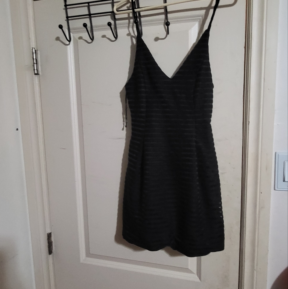 Black mini dress